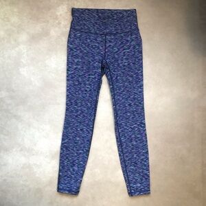 NWOT Gap Fit Blackout Technology Leggings Yoga Pants Tights Purple Blue Small